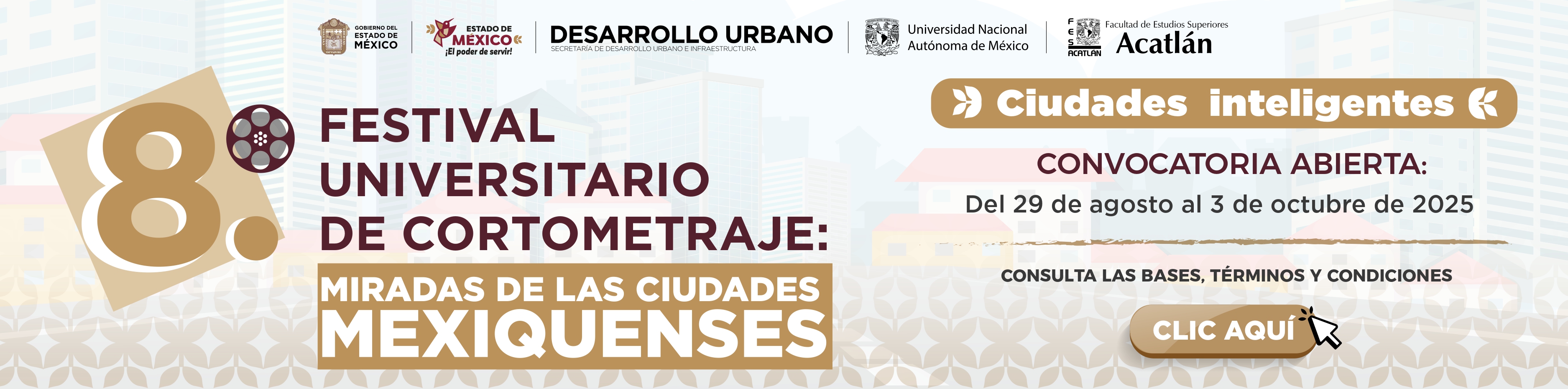 8o Festival de Cortometrajes “Miradas de las ciudades mexiquenses”